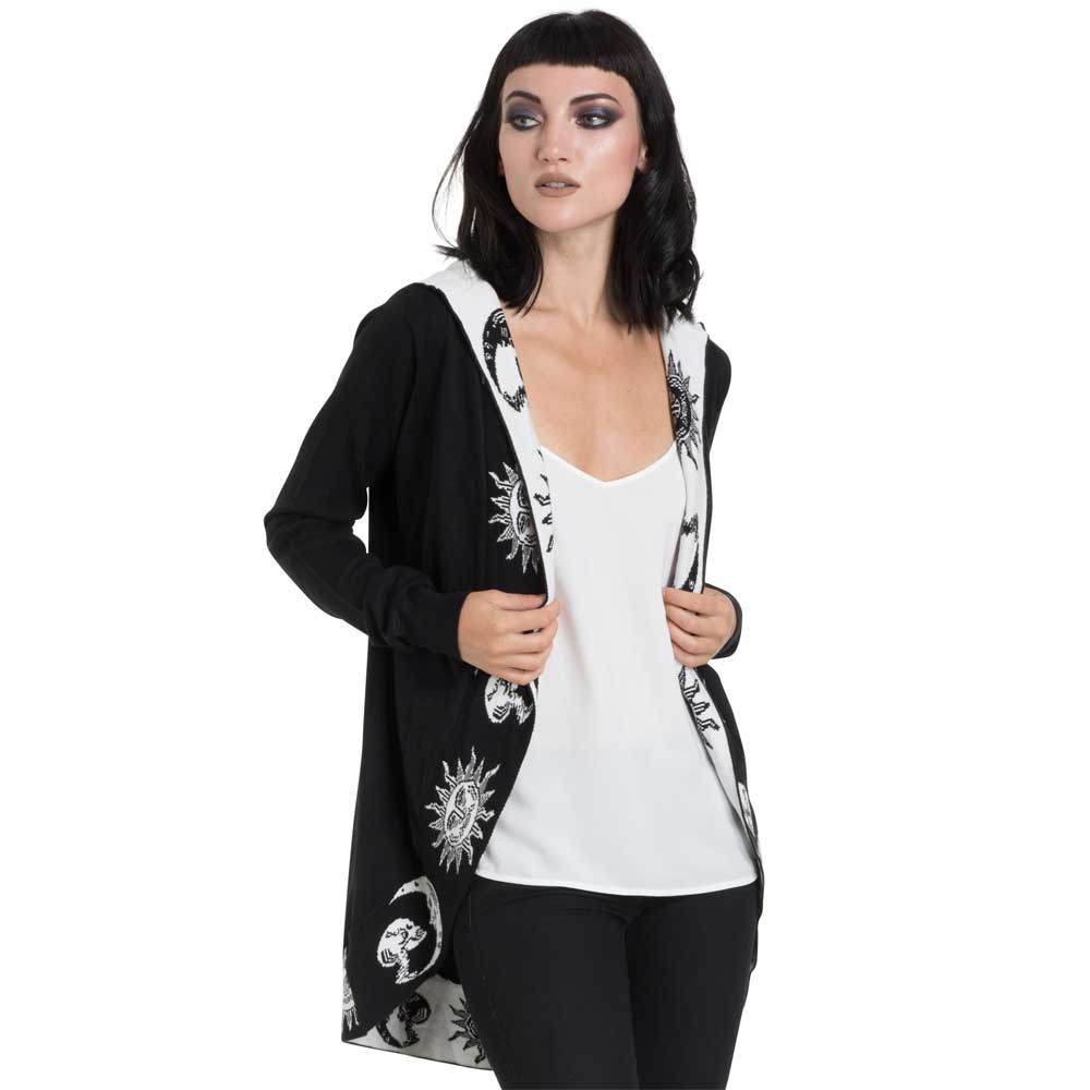 Jawbreaker - Moonstone Lange cardigan - Zwart